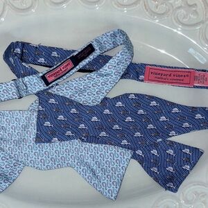 Vineyard Vines Nautical Fish Hook and Marlin Bow Ties Bundle